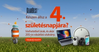 Gearbest 4. születésnap – Kuponok, játékok, akciók