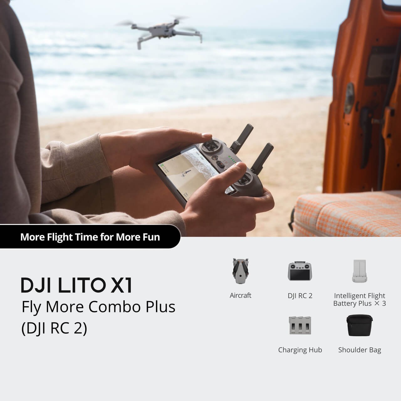 DJI Lito X1 Fly More Combo Plus (DJI RC 2)